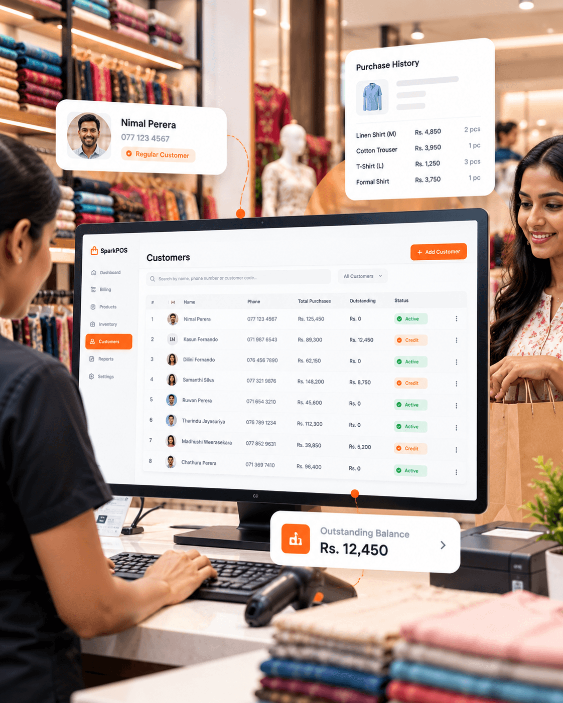 Customer Management in SparkPOS